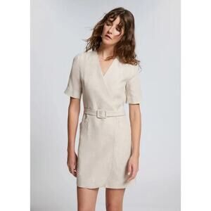 & Other Stories Cream Midi Dress
